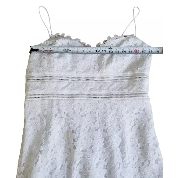 Anthropologie BHLDN Dress Alessa White Lace Overlay Wedding Bridal Women's 16 - Picture 14 of 14